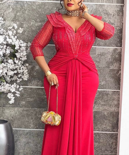 Statement White Sequin Ruched Maxi Dress Draped - Bridal Civil Wedding Guest Photoshoot Birthday Party Reception Engagement