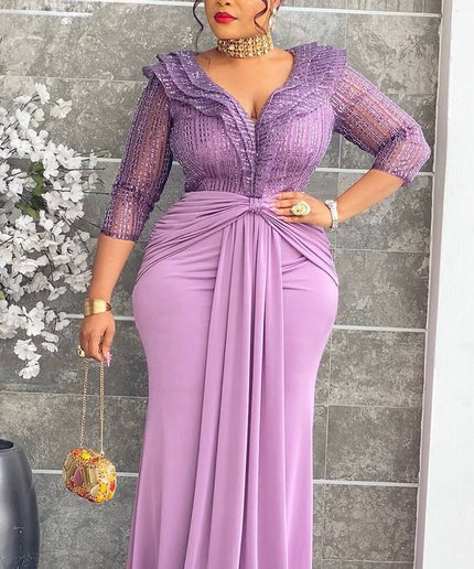 Statement White Sequin Ruched Maxi Dress Draped - Bridal Civil Wedding Guest Photoshoot Birthday Party Reception Engagement