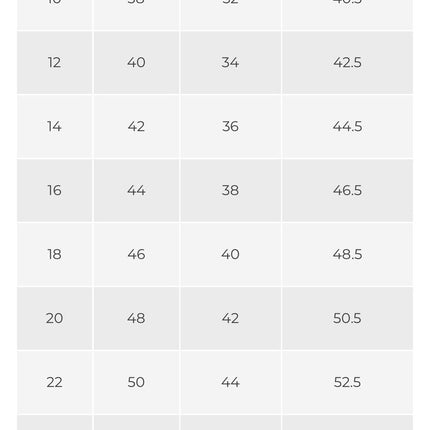 Collection image for: Size Chart