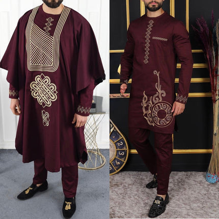 African men's clothing wedding groom groomsmen guest 