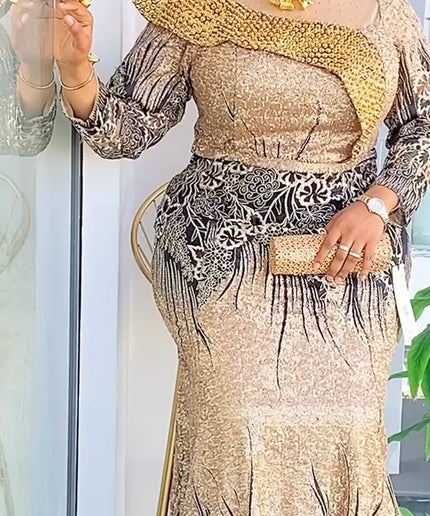 Plus Embellished Maxi Dress