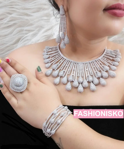 Dubai Gold Plated Jewelry Set | Bridal Jewelry, Wedding Guest, Mother of The Bride Jewelry, Birthday Party Celebrant