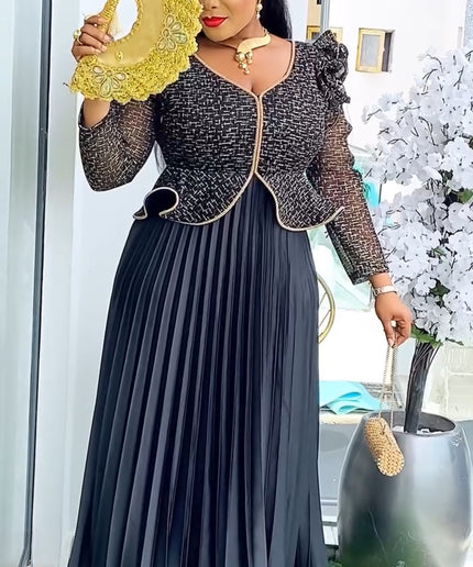 Cold Shoulder Embellished Peplum Maxi Dress | Birthday Party Wedding Guest Anniversary Gala