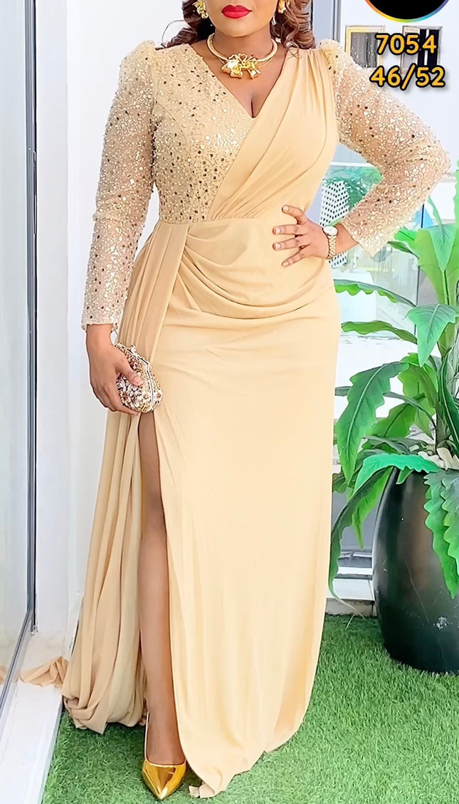 Sequin Party Maxi Dress | Birthday Wedding Prom