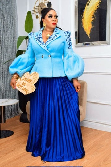 Embellished Bishop Sleeve Top | Wedding Guest Party Birthday Mother of The Bride