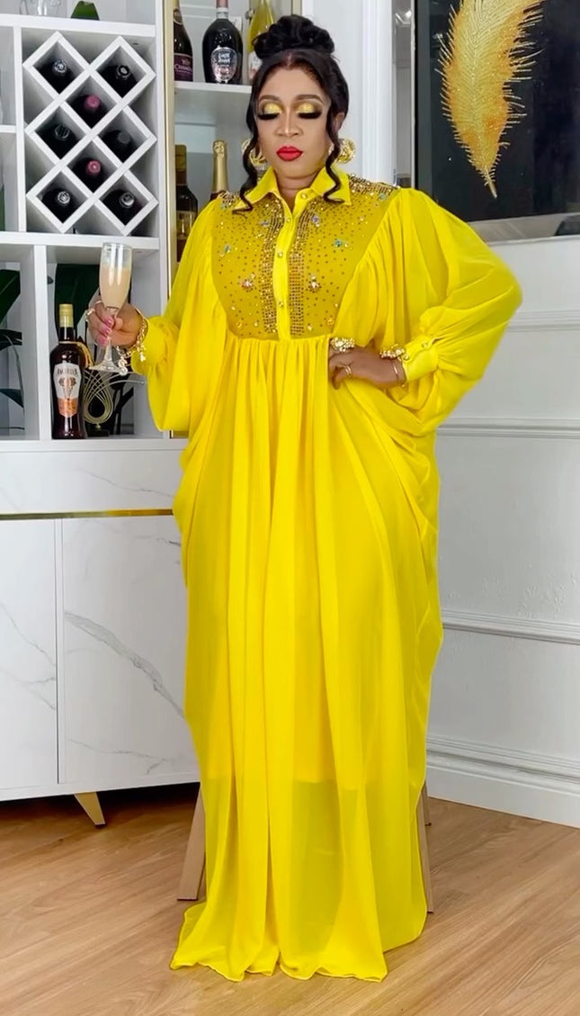 Embellished Kaftan Women's Party Dress Birthday Ceremony