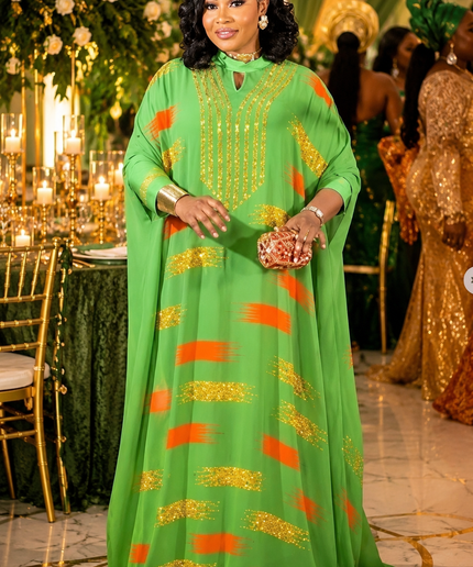 Red Embellished Kaftan Maxi Dress Mother of The Bride Cocktail Dinner Party Birthday Church Reception Anniversary Naming Ceremony African Wedding Guest Attire