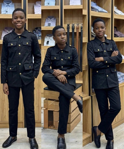 Boys' 2-Piece Outfit for Wedding Guest Graduation Dinner Birthday Party Family Photoshoot