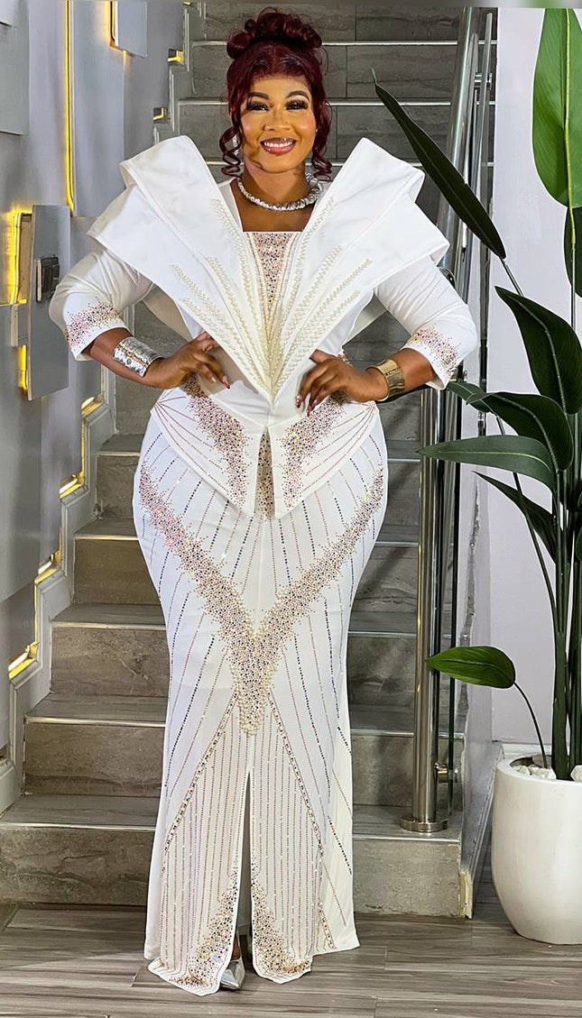 Glamorous Purple Embellished Structured Shoulder Maxi Dress for Party Wedding Guest Cocktail Birthday Photoshoot Church Gala Anniversary Mother of The Bride Outfit