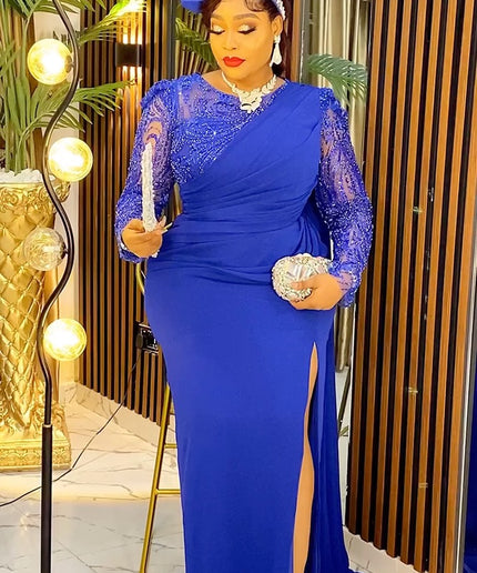 Embellished Lace Evening Maxi Gown | Wedding Guest Mother of Bride