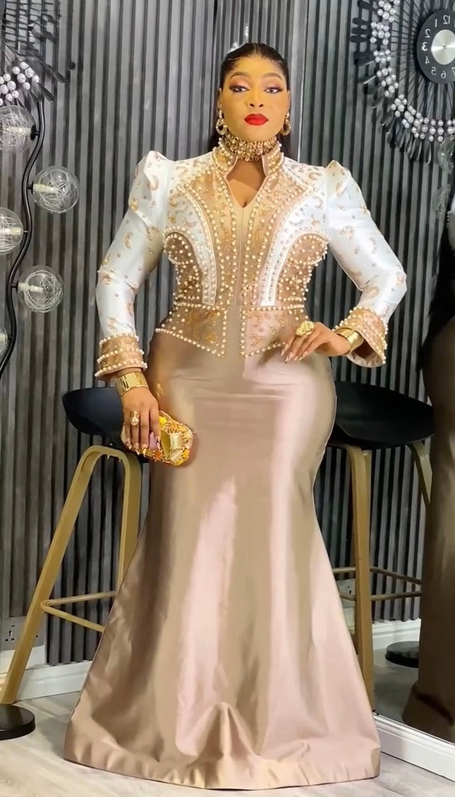 Embellished Wedding Guest Mermaid Dress Mother of The Bride Dinner Cocktail Birthday Anniversary Graduation Ceremony Gala