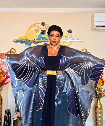 African Kaftan 2-Piece Brocade Bubu Dress Set - Wedding Guest Dress Mother of The Bride Evening Party Wear