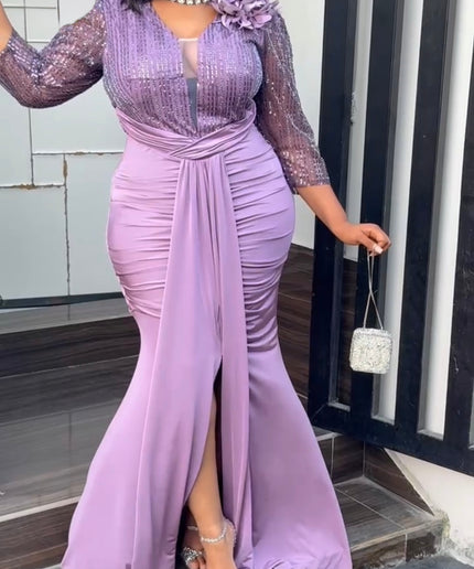 White Embellished Ruched Draped Maxi Dress for Engagement Ceremony Wedding Guest Anniversary Dinner Cocktail Photoshoot