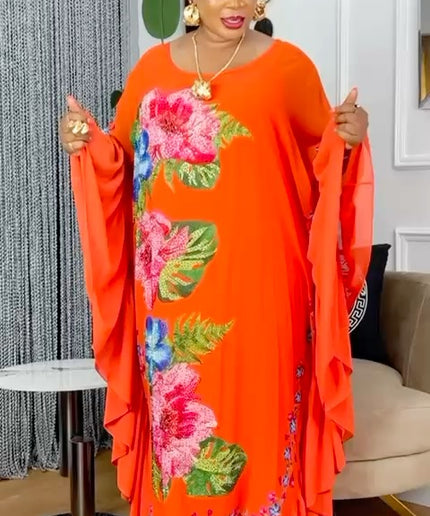 Embellished Maxi Kaftan Dress | Wedding Guest Party Birthday Mother of The Bride Graduation Photoshoot