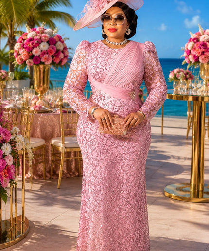 "Center of Attention" Black Beaded Sequin Formal Evening Dress Mother of The Bride Attire Wedding Guest Birthday Party Church Cocktail Reception Plus Size