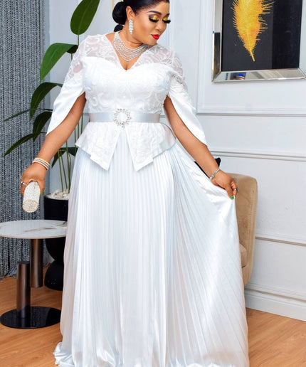 Statement Sleeve Sequin Peplum Top and Skirt | Mother of The Bride Birthday Party Wedding Guest