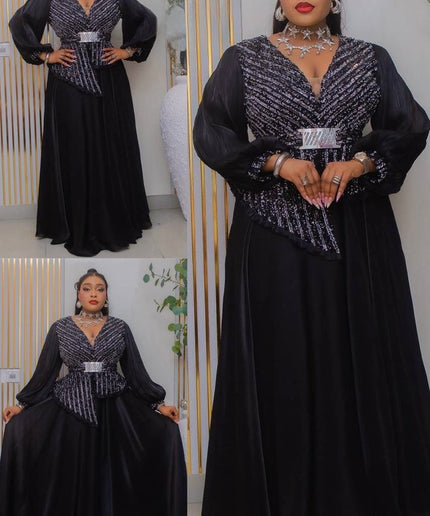 Blue Embellished Peplum A-Line Dress for Mother of The Bride Wedding Guest Gala Cocktail Formal Evening Gown