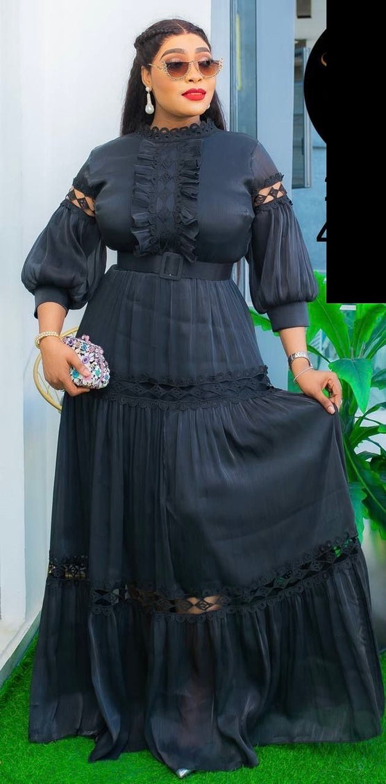 Pleated Maxi Dress | Wedding Birthday Anniversary Celebration Party Guest