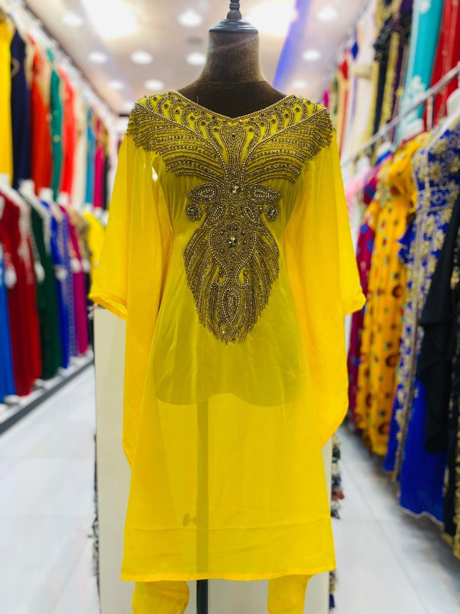 Embellished Kaftan Summer Wedding Guest Dress Cocktail Anniversary Bridal Photoshoot Birthday Party