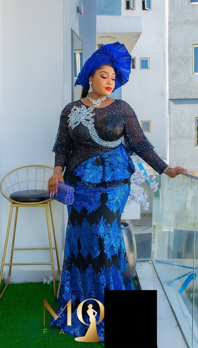 Sequined Party Mermaid Gown | Mother of The Bride Wedding Guest Anniversary