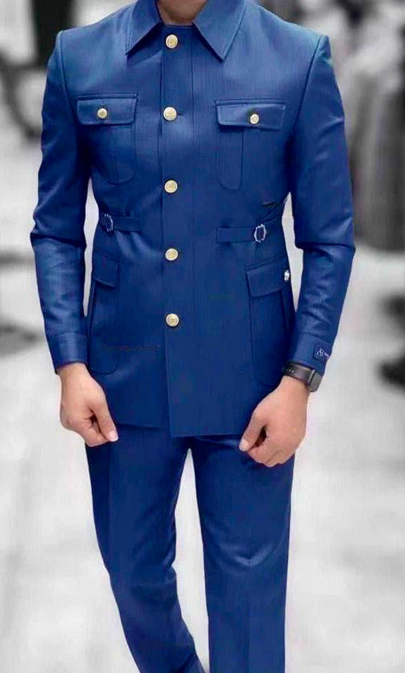 Men's Slim Fit Shirt and Pants Business Wear Special Occasion Groomsmen | 3 Colors