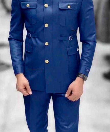 Men's Slim Fit Shirt and Pants Business Wear Special Occasion Groomsmen | 3 Colors