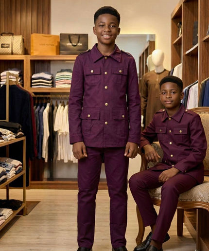 Boys' 2-Piece Outfit for Wedding Guest Graduation Dinner Birthday Party Family Photoshoot