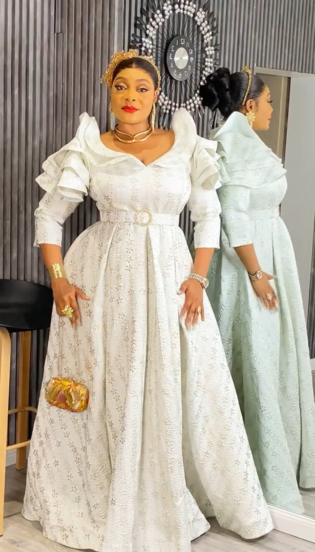 Pink Brocade Wedding Guest Dress Maxi Plus Size Mother of The Bride A-Line Gown Evening Wear Dinner Birthday Photoshoot Celebrant Worthy