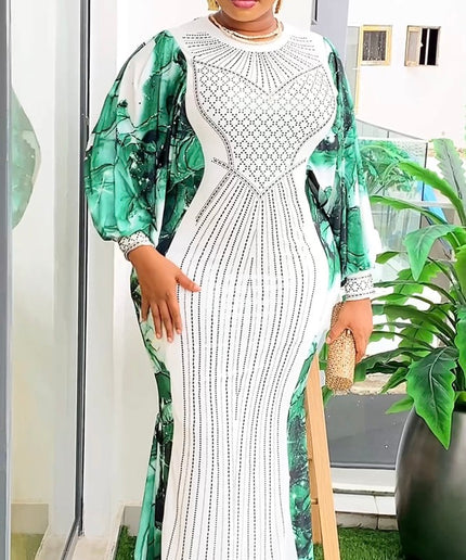 White Rhinestone Wedding Guest Maxi Dress | Cocktail Anniversary Reception Gala Dinner Birthday Party Dinner