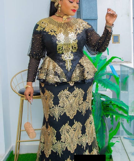 Sequin Embellished Party Peplum Maxi Dress Wedding Guest Mother of The Bride Birthday