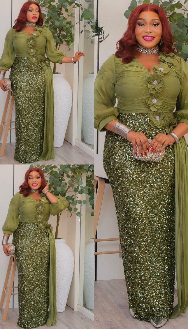 Black Sequin Embellished Draped Maxi Dress: Wedding Mother of The Bride Cocktail Birthday Party