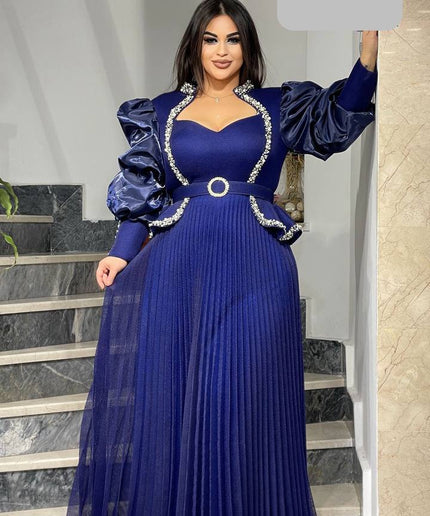Ruffle Peplum Maxi Dress | Mother of The Bride Wedding Guest Birthday Party Gala Bridal