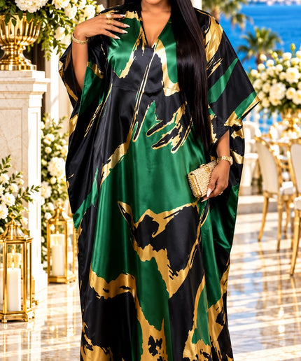Luxury Yellow Brocade Kaftan Dress Bubu African Wedding Guest Attire Mother of The Bride Holiday Cocktail Party Outfit Floor-Length Formal Evening Gown Plus Size