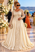 Beige / US Size 14 - Large