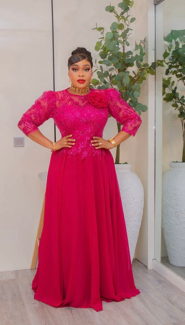 White Sequin Embellished A-Line Dress: Wedding Guest Attire Mother of The Bride Photoshoot Birthday Party