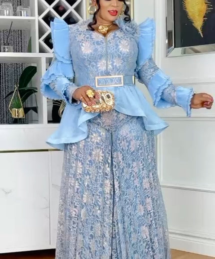 Classy Metallic Sequin Wide Leg Jumpsuit | Women's Fashion Birthday Party Wedding Guest