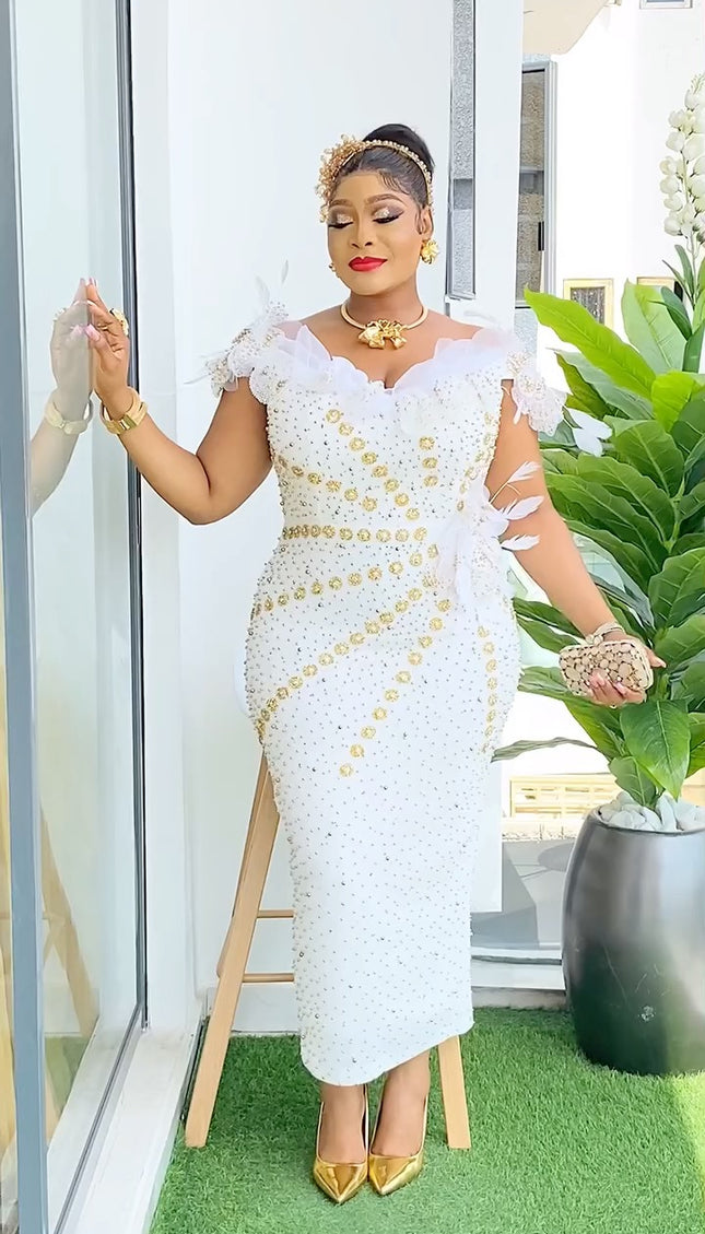 Ruffle Embellished Maxi Dress | Wedding Guest Party Graduation Reception
