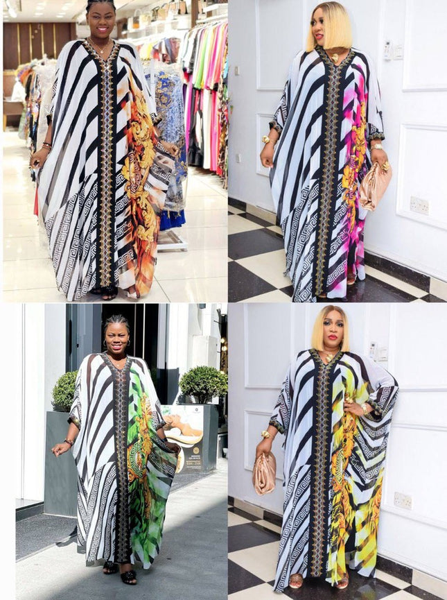 Kaftan with Rhinestones Dress | Wedding Guest Birthday Party Photoshoot Mother of The Bride