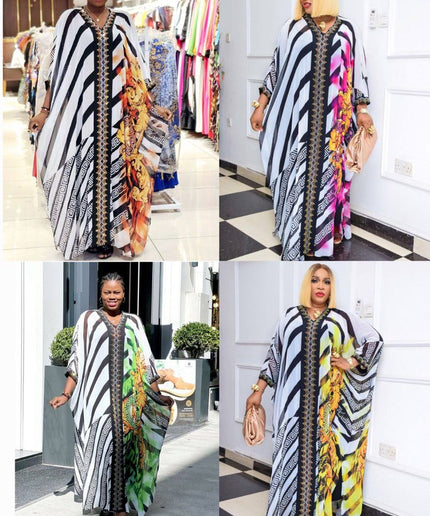 Kaftan with Rhinestones Dress | Wedding Guest Birthday Party Photoshoot Mother of The Bride