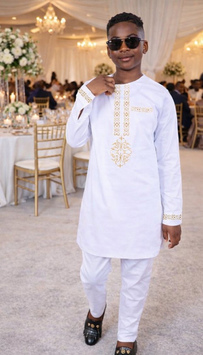 Boys African Traditional 2-Piece Outfit: Wedding Graduation Ceremony Birthday Party Attire