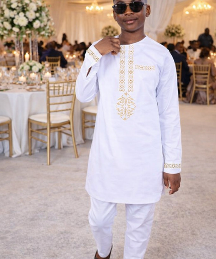 Boys African Traditional 2-Piece Outfit: Wedding Graduation Ceremony Birthday Party Attire