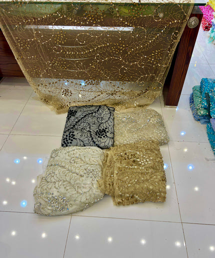 Crystal Beaded Fabric Wedding Bridal Evening Gown Birthday Prom Party FASHIONISKO Crystal Beaded Fabric Wedding Bridal Evening Gown Birthday Prom Party FASHIONISKO