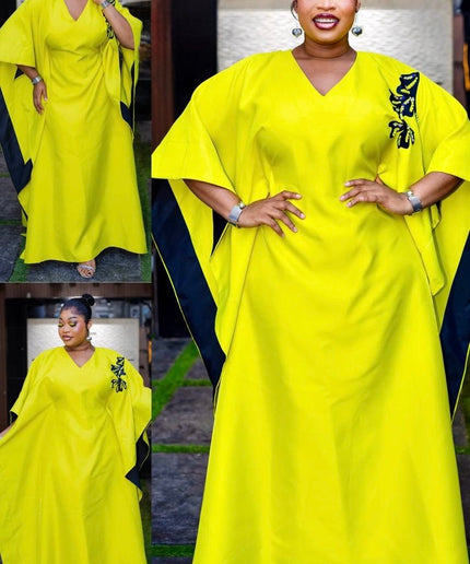 Orange Embellished Kaftan Maxi Dress: Formal Wedding Guest Bubu Gown Birthday Party Cocktail Gala Church Anniversary