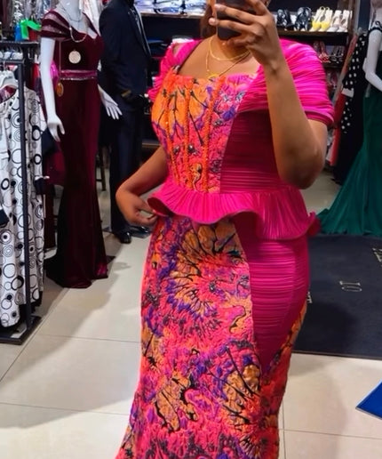 Sexy Cold Shoulder Peplum Orange Maxi Dress Wedding Guest Birthday Party Cocktail Dinner Gala Anniversary