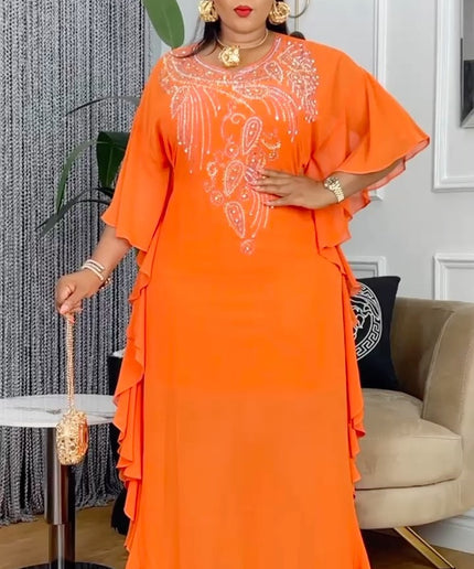 Embellished Maxi Kaftan Dress | Wedding Guest Party Birthday Mother of The Bride Graduation Photoshoot