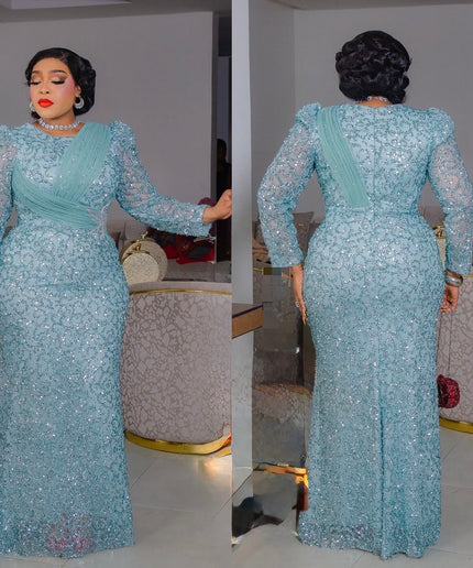 Elegant Sequin Structured Mermaid Dress, Black Tie Attire Formal Wedding Guest Gown, Mother of The Bride Outfit Birthday Party Cocktail Gala Anniversary