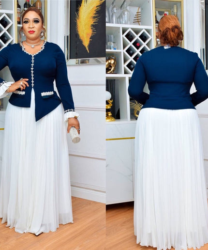 Rhinestone Embellished Pleated Asymmetric Maxi Dress, Mother of The Bride A-Line Gown, Birthday Dinner Party Bridal Photoshoot