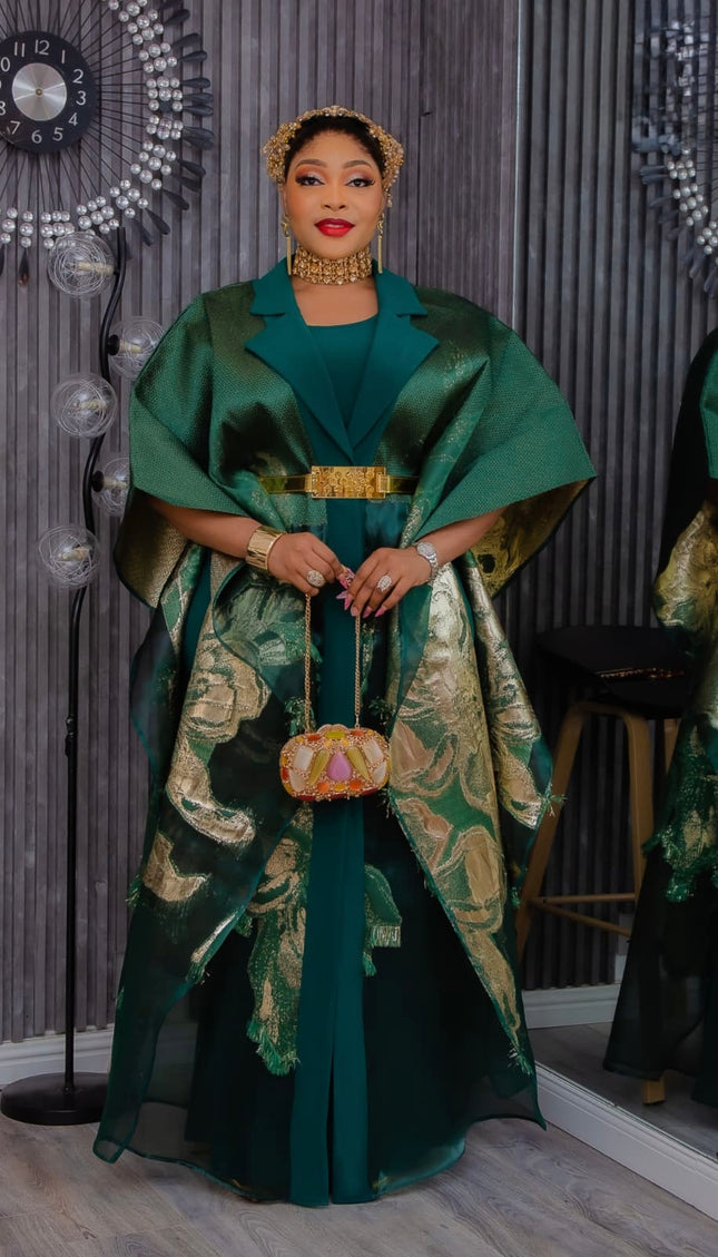 Elegant Red Kaftan 2-Piece Brocade Outfit Set, African Party Attire Engagement Ceremony Mother of The Bride Photoshoot Wedding Guest Cocktail Gala