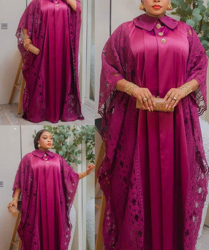 Elegant Kaftan Dress African Party Bubu Gown Wedding Guest Formal Evening Outfit Mother of The Bride Plus Size