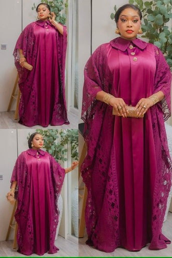 Dressy Black Lace Kaftan Maxi Dress African Party Bubu Gown Wedding Guest Formal Evening Outfit Mother of The Bride Plus Size